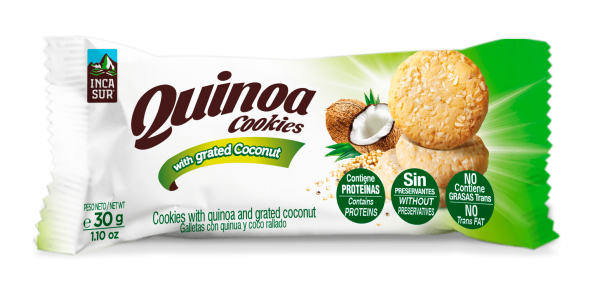 Quinoa cookies with Grated Coconut pack